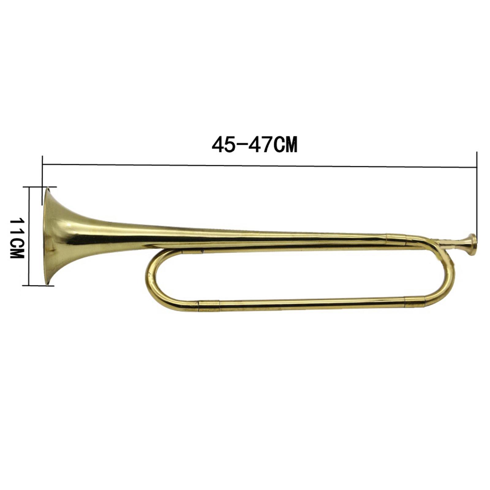Trąbka z mosiądzu, instrument  – Musical Instrument Bugle recenzja i cena